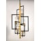 Maxim Lighting Flambeau 6-Light 14" Wide Black / Antique Brass Chandelier 16116CLBKAB - alternate 3